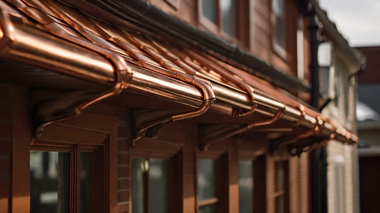 copper gutters