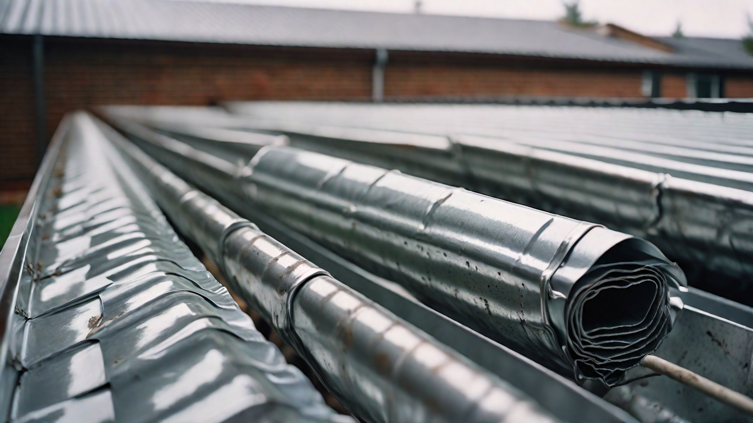 galvanized steel gutters