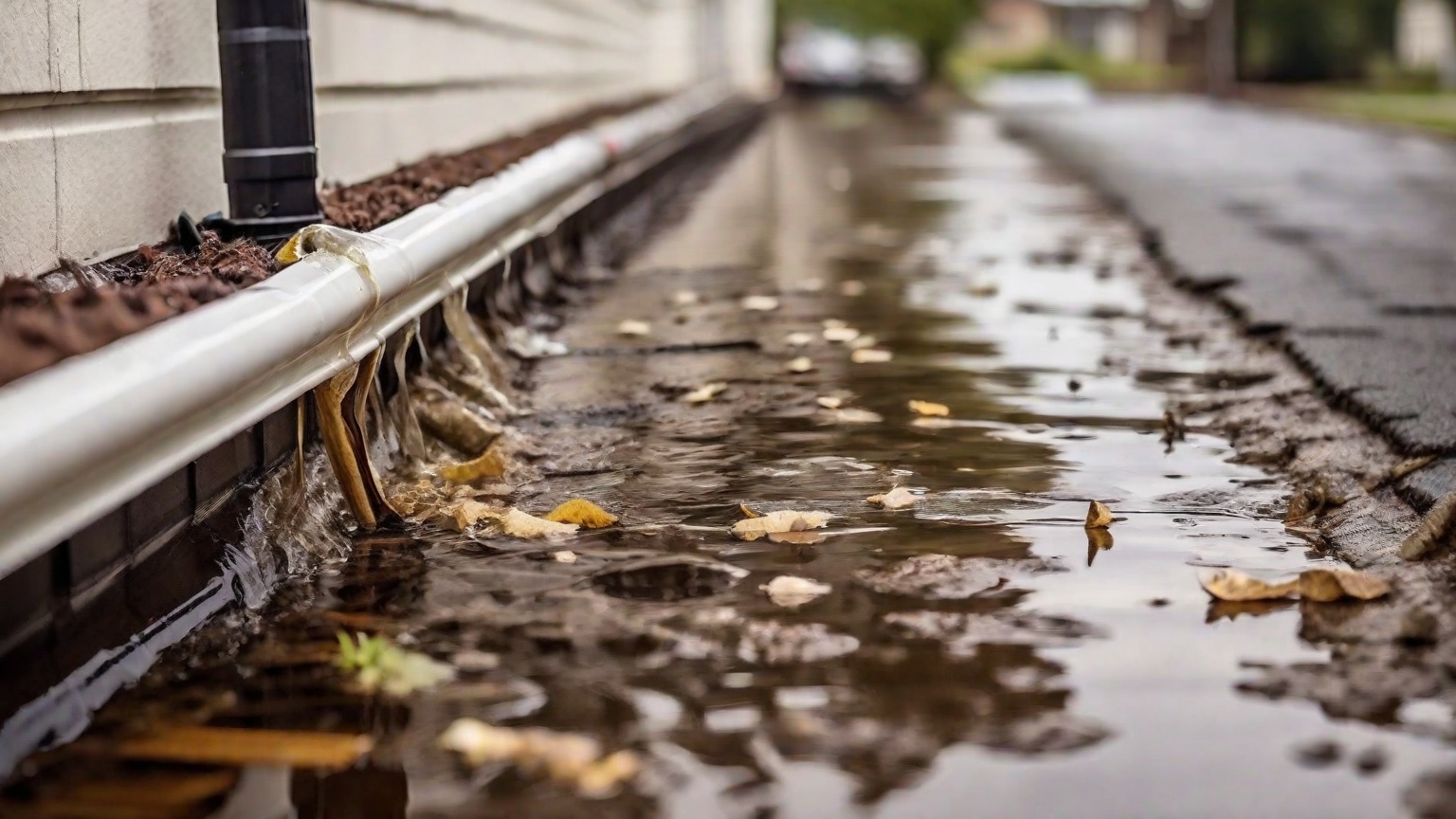 gutter water damage