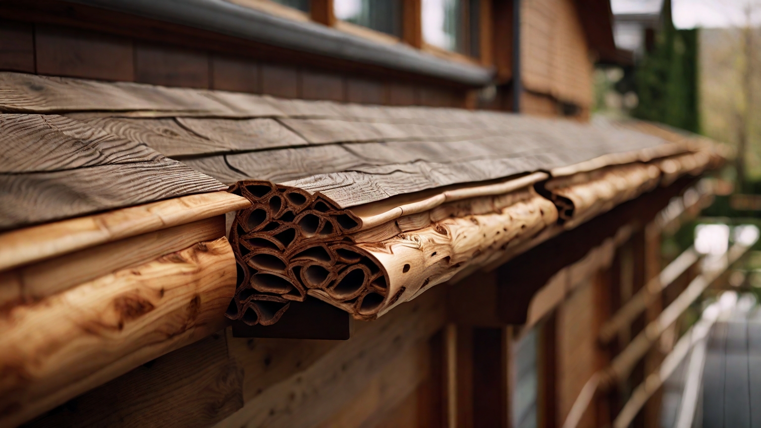 wood gutters